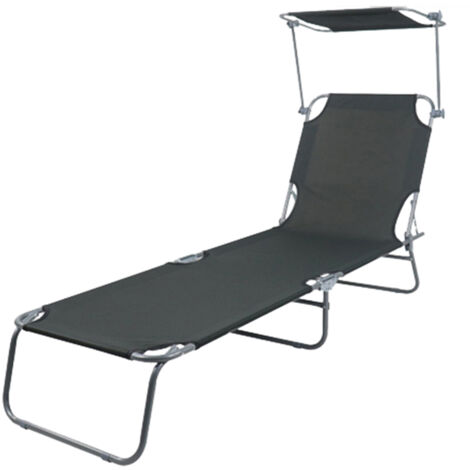 3-Bein Gartenliege 186x55x24cm mit Dach-MGM4000DG-var