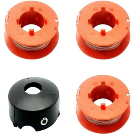 3 bobines de fil de rechange pour coupe-bordure Bosch ART 23/26/30 Combitrim 23/26 Easytrim, pour bobine de fil unique Bosch F016800175,avec 1 pour couvercle de bobine Bosch F016L71088