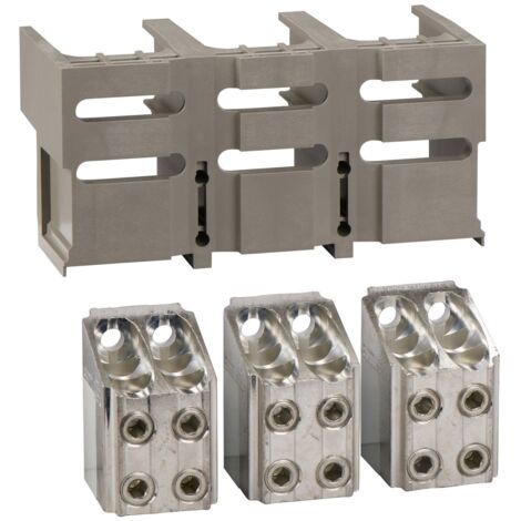 3 bornes + cache-bornes pour 4 câbles 240  - mm²  1250 A - 33640