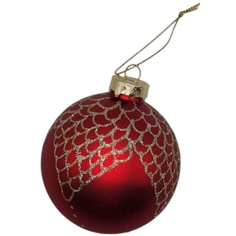 3 boules de Noël en verre