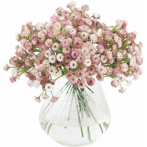 3 bouquets de fausses fls de gypsophile Bouquets de fls artificielles Arrangement de fls pour artisanat fête de mariage décoration d'intéri (le vase n'est pas inclus)