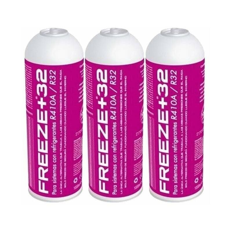 3 bouteilles de liquide de refroidissement à gaz écologique Organique +32 350gr Substitut R32, R410A