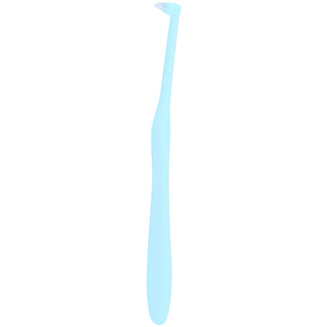 3 brosses à dents orthodontiques à petite tête pour appareil dentaire, bleues