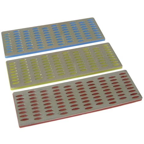 3 CARTES DIAMANT D'AFFÛTAGE 50 X 150 MM SILVERLINE 349756