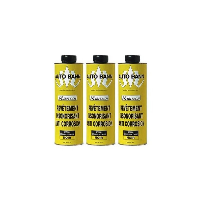 3 cartouches anticorrosion noir