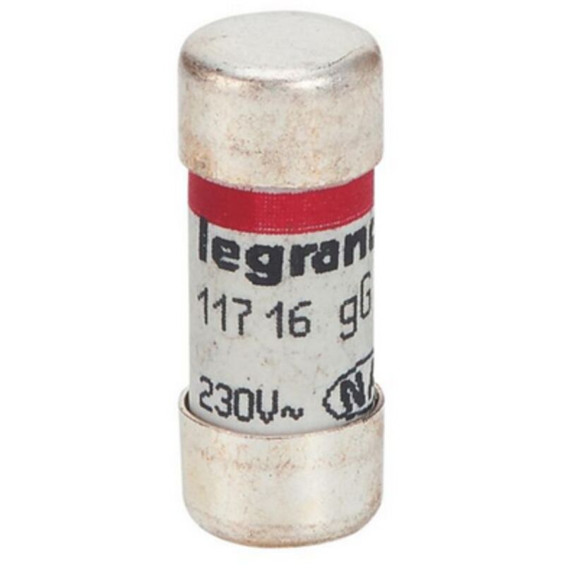 Cartouche fusible Legrand 0 117, 16A 10 x 25mm Type F 230V c.a.