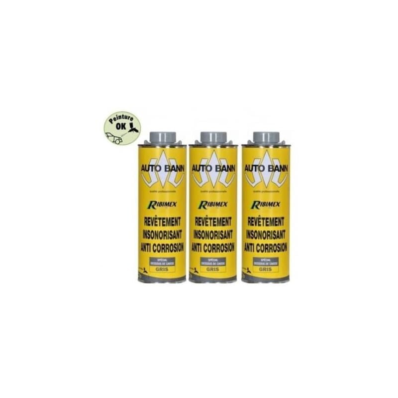 3 cartouches insonorisant anticorrosion gris