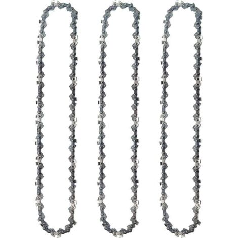 3 chaînes de tronçonneuse Scie forestière de 20 pouces Scie à chaîne à essence Scie à chaîne 325 à angle droit 76 sections 38 couteaux