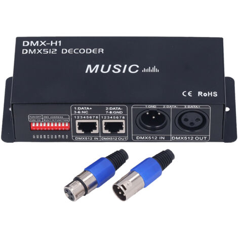 3 Channel DMX Decorder Adjustable RGB Dimming LED Decorder Controller for Bars Hotels Sober Bar8A