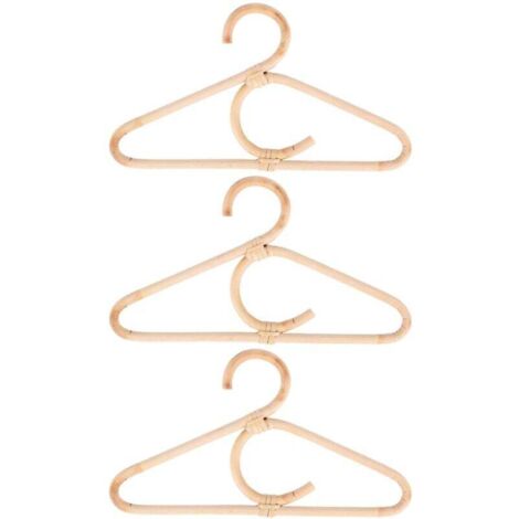 3 Cintres En Rotin Organisateur Pour Vêtements Enfants Pratique Et Élégant