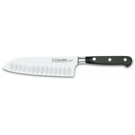 3 Claveles Forgé - Coltello Santoku alveolato forgiato, 17 cm