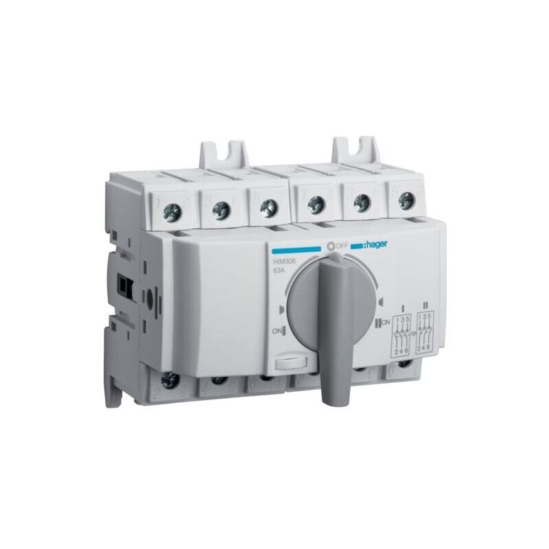 Commutateur modulaire 3P 63A HIM306 Hager