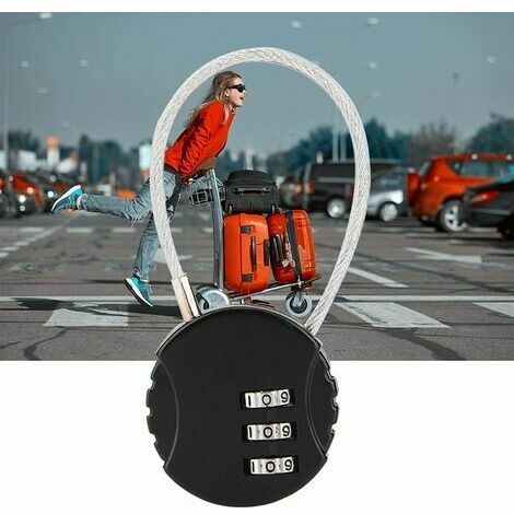 3-Digit Cadenas à Combinaison, Mini Cadenas Antivol à Combinaison 3 Chiffres Serrure Combinée Cadenas en Alliage de Zinc pour Sac de Golf de Casier, Valise, Boîte à Outils, Sac à Dos,