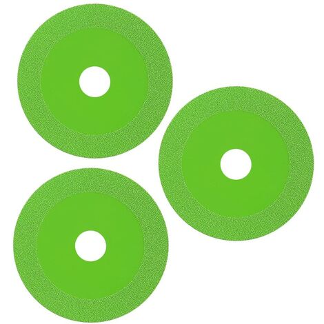 3 discos de corte de diamante universales ultrafinos para vidrio, cerámica, azulejos, jade, resistentes y duraderos, multiusos, disco cortador de vidrio 2 en 1, herramienta de corte y pulido 2 en 1, L