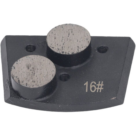 3 Disques Diamantés Cylindriques pour Béton, Polissage et Décapage, Grain 16 Noir