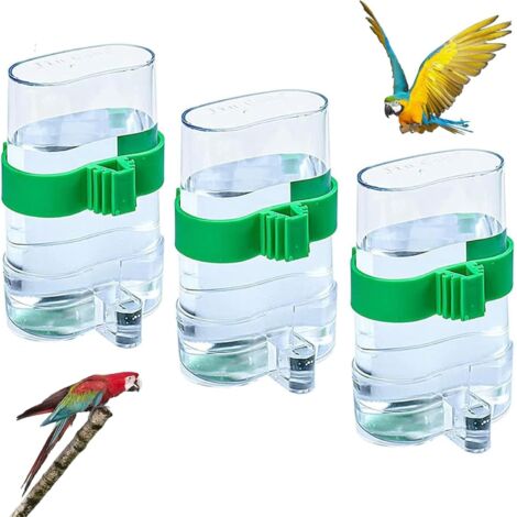 3. Distributore d'acqua per uccelli, mangiatoia e abbeveratoio per uccelli, distributore d'acqua per gabbia per uccelli, pappagallo dalla coda lunga, pappagallo, uccello