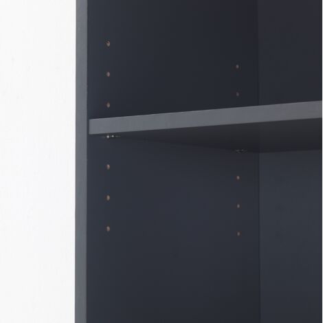3 Drawer Chest Light Grey Finish Chrome Handles Storage Furniture Particle