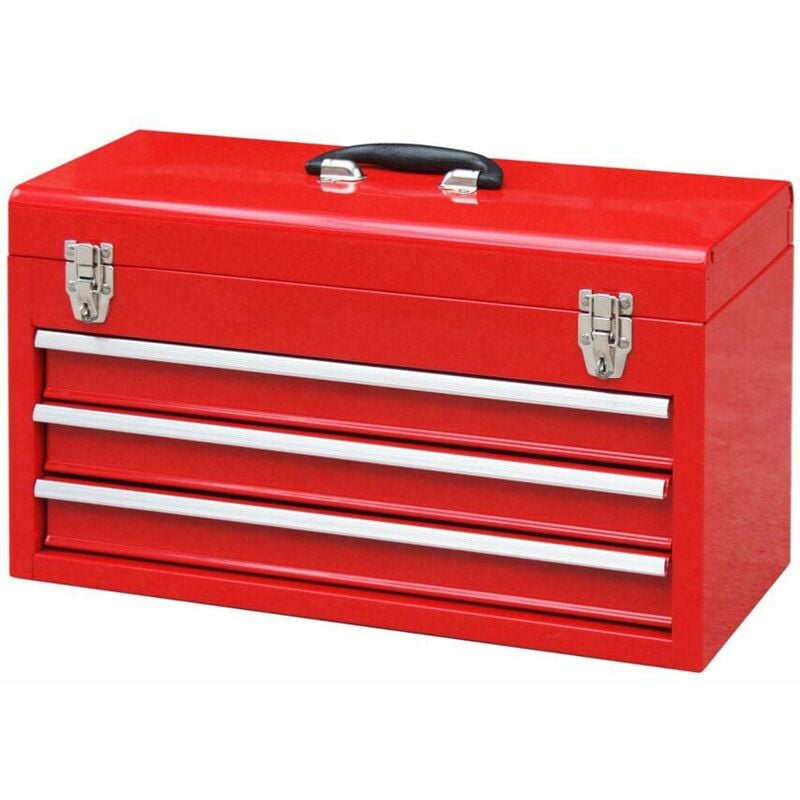 Pro 3-Drawer Tool Chest - Red - Kennedy