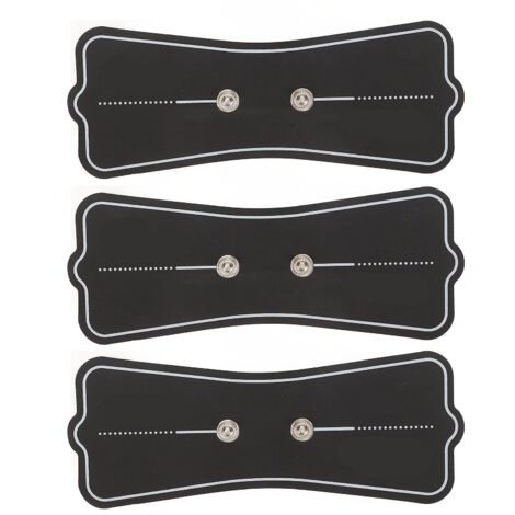 3 électrodes de rechange pour masseur électrique, électrodes auto-adhésives à faible impédance pour massage cervical - AquaForge