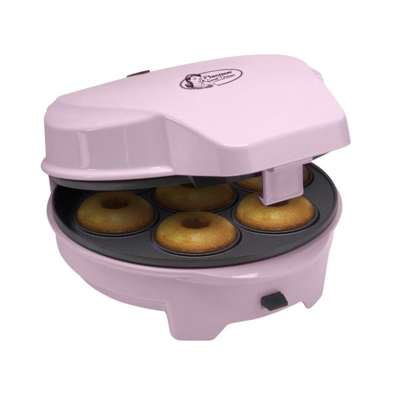 Bestron - Pastelera dulce 3 en 1 - con 3 platos extraíbles: cakepop + donut + cupcake - 700w - en rosa - ASW238P