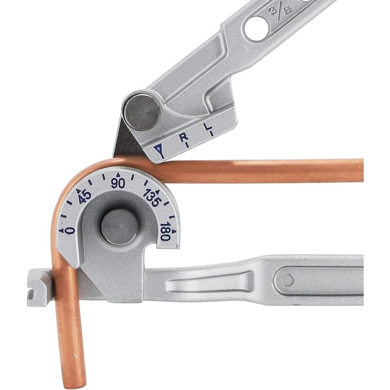 Ersandy - 3 en 1 Cintreuse de Tubes Manuelle 1/4'' 5/16'' 3/8'' 0-180° Outils de Cintrage pour Cuivre, Laiton, Aluminium et Métal Doux