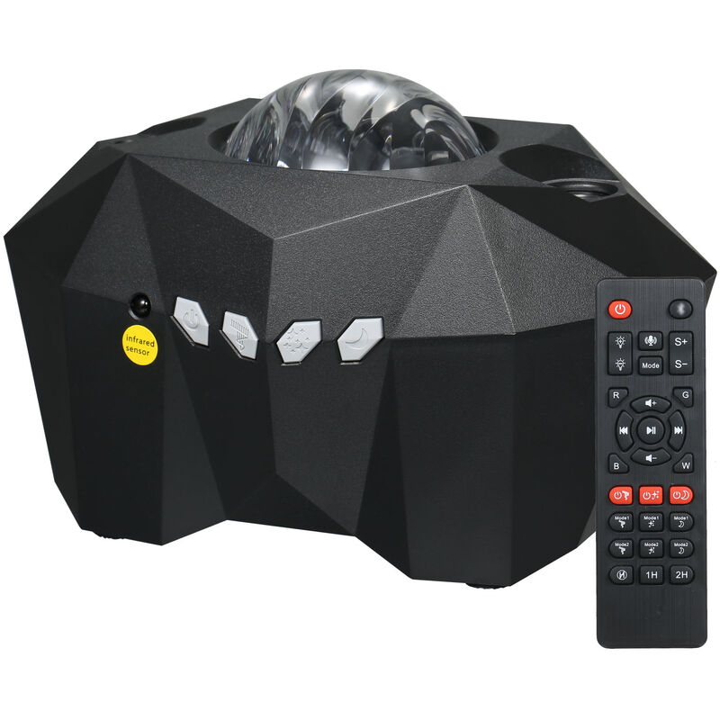 

Happyshopping - 3 en 1 Fantasy A-urora Star Proyector Light Moon Lampara de noche estrellada con controlador compatible con BT conectado / Control de