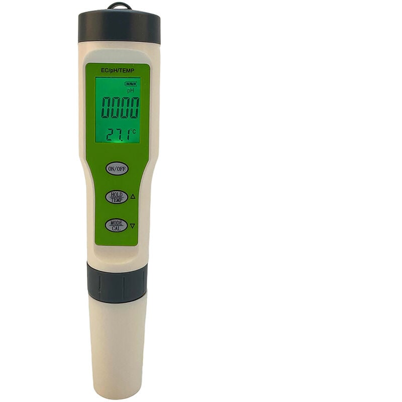 Eosnow - Testeur numérique Portable 3 en 1 de température ph ec, testeur de qualité de l'eau, stylo de Test de pureté