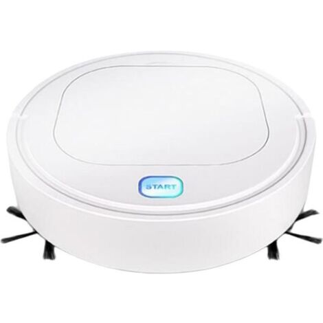 3 en 1 Robot Nettoyeur Automatique Robot Aspirateur Laveur Rotation à 360 Degrés pour Nettoyage Poils d\'Animaux, Tapis, Sols Durs,