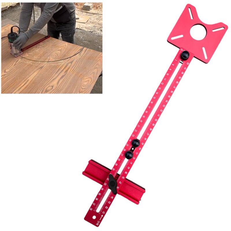 3 en 1 Routeur Milling Groove Bracket avec Bord de Fraisage à Fente, Réglable 3 en 1 Routeur Milling Groove Bracket, Défonceuse à Bois Portative,