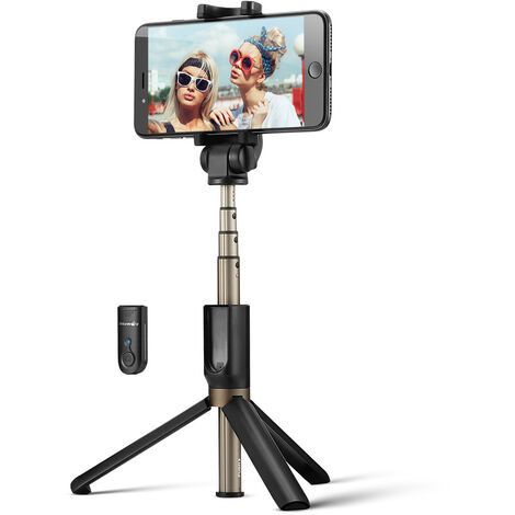Perche Selfie Trépied avec Télécommande pour iPhone,Samsung Galaxy, Android  Smartphones 3 en 1 Extensible Poche Selfie Stick Alum