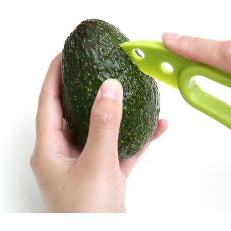 3 En 1 Trancheuse d’avocat Karité Corer Beurre Éplucheur de fruits Cutter Séparateur de pulpe Plastique Trancheuses de cuisine
