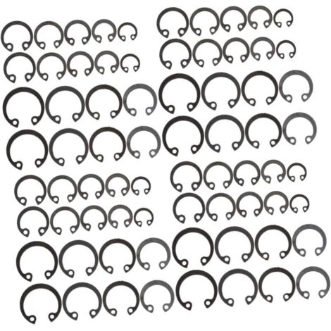 3 Ensembles Assortiment de Anneaux de Retenue pour Axes de Fixation pour Usages Mécaniques
