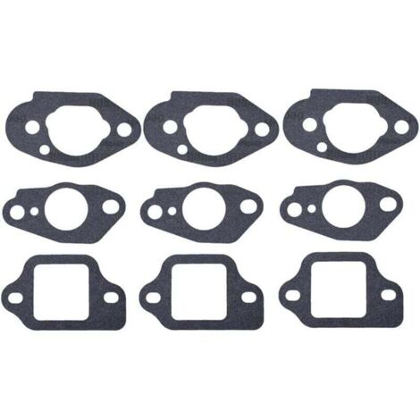 3 Ensembles Compatible avec joints de carburateur pour tondeuse à gazon Honda GCV135 GCV160 GCV190 GSV190 HRS216 HRT216 HRB216 HRR216 HRZ216 Remplace 16212-Zl8-000 16221-883-800