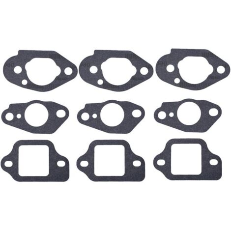 3 Ensembles Compatible avec joints de carburateur pour tondeuse à gazon Honda GCV135 GCV160 GCV190 GSV190 HRS216 HRT216 HRB216 HRR216 HRZ216 Remplace 16212-Zl8-000 16221-883-800
