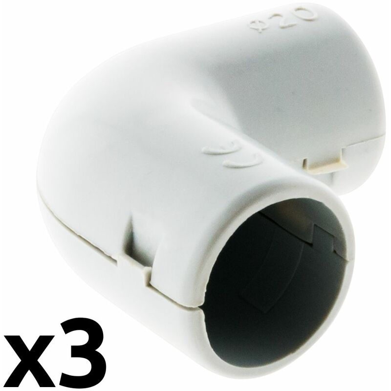

3 escuadras para tubos 20 mm - Zenitech