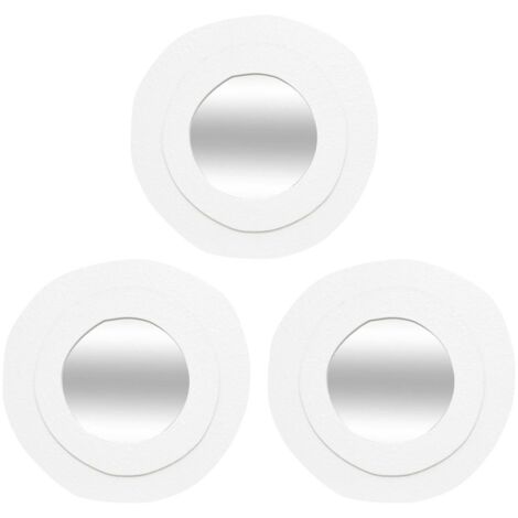 3 espejos blancos Emily D25cm - Atmosphera créateur d'intérieur