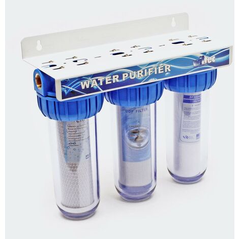 3 étapes système filtre support mural inclus 32.89mm (1 pouce) - Or