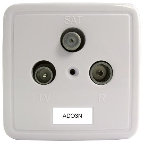 3-fach Einzel-/Stichleitungsdose 5-2400 MHz, TV+RF+SAT ADO3N