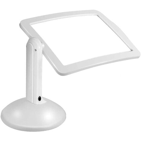 BEIJIYI 3-fache rechteckige Lupe mit LED-Licht, Ganzseitenlupe mit freihändigem Licht, A4-Ganzseitenlupe, für Bücher, Sehbehinderte, ältere Menschen, Nähen, Schmuck, Lesen (1 Stück)
