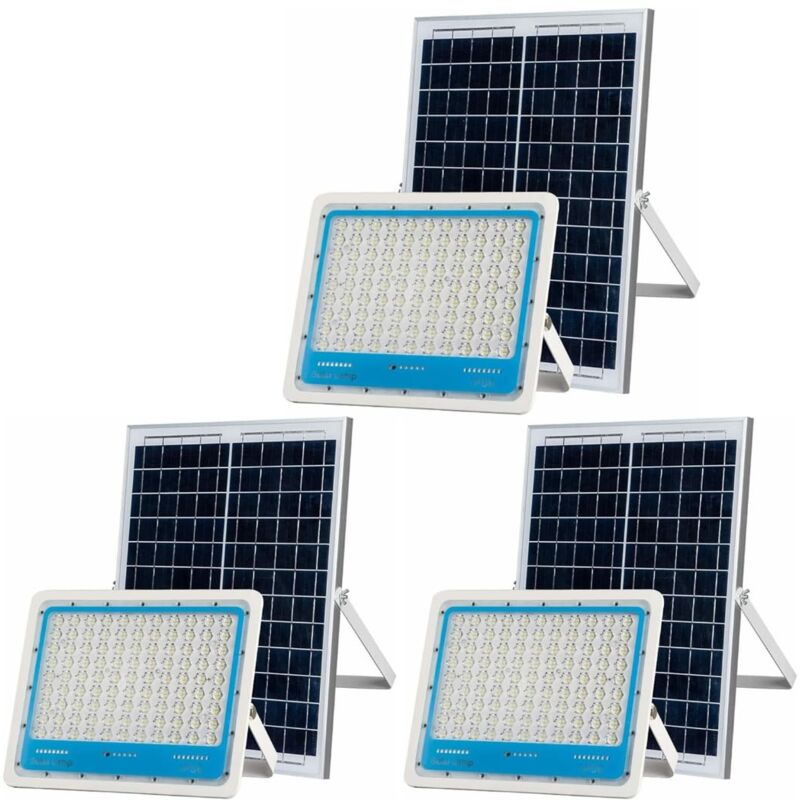 3 Faretti Solari da Giardino 1000w Sensore e