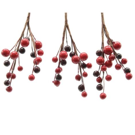 3 Fasci rametto Rosse 8 Cm