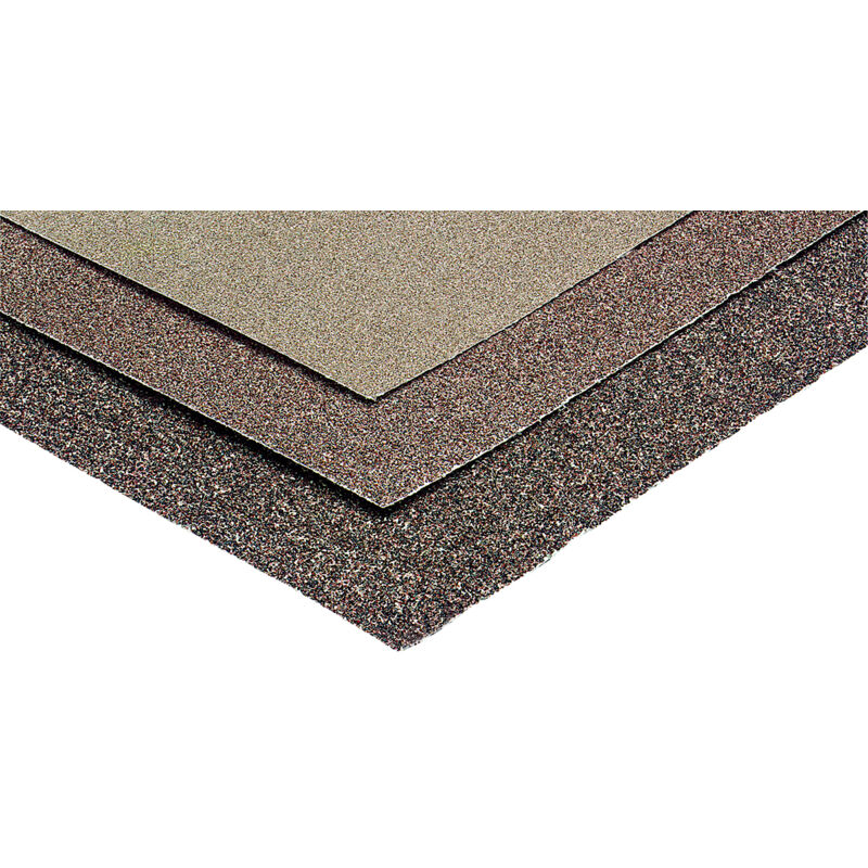 Nespoli - 3 hojas de papel de lija corind�n 230x280mm grueso (grano 50)