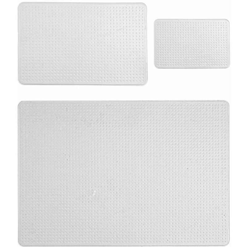 Couvercles alimentaires en silicone, rectangulaires, 3 pièces
