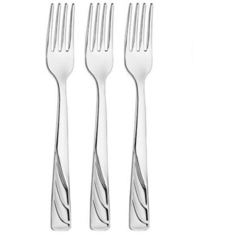 3 Forchette Inox 18/10 posate da tavola