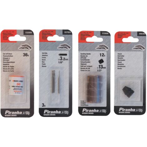 3 fraises piranha X81009 pour affAter les outils et accessoires de forage