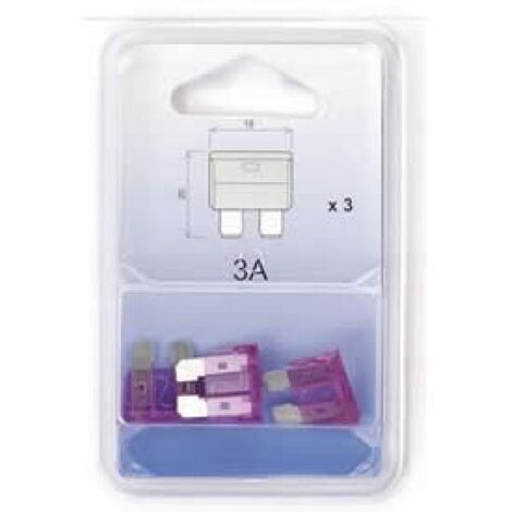 3 Fusibles enfichables 10A x5