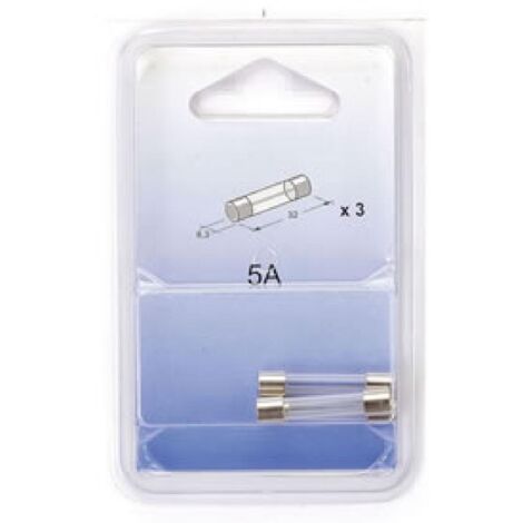 3 Fusibles verres 5x20 5A