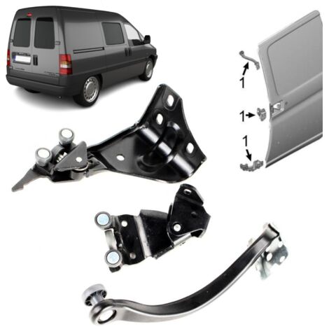 3 galet de guidage de porte latérale droite pour Jumpy Scudo