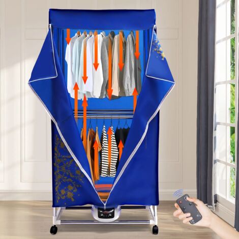 GOJOY 3 Gang 2 Ebenen Falten Tragbar Elektrische Wäschetrockner Trockner Clothes Dryer Trockenschrank + Fernbedienung