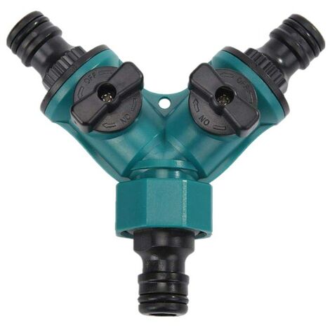 3 Gartenschlauch-Splitter für den Außenbereich, Garten, Y-Schnellverbinder, Splitter, verstellbarer Gartenverteiler, 3/4 Zoll, 2-Wege-Gartenschlauch-Splitter zum Bewässern